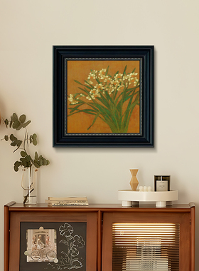 中古风餐厅装饰画梅兰竹菊