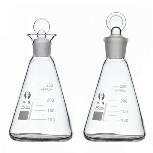 玻璃具塞三角烧瓶250ml500ml1000ml带塞碘量瓶 碘瓶 定碘三角烧瓶 - 图3