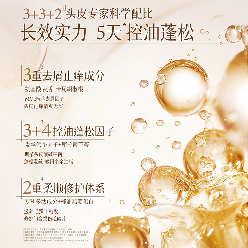 洗发水控油蓬松去屑止痒洗头膏露男女士氨基酸官方正品品牌旗舰店