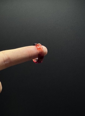 简约树脂戒指设计感情冷淡风食指个性血液指环P123051