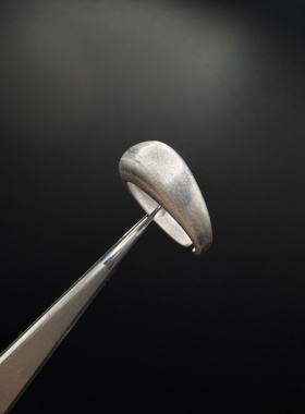 Vintage古着设计感哑光银色拉丝戒指女冷淡风轻奢高级指环B101410