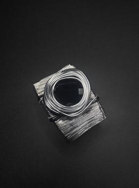 New Vintage古著机械新风银色手镯