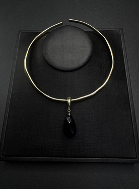 Vintage古着设计感古早风独特小众项圈项链H62154