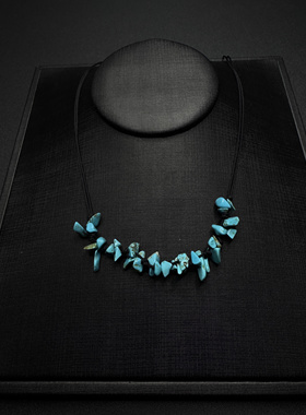 New Vintage古著设计感Vintage古早风碎石项链