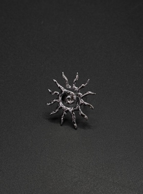 New 欧美时尚简约设计感太阳花耳环潮流百搭太阳戒指饰品P10357