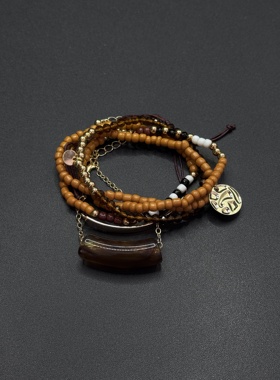 Vintage古着设计感古早风独特小众手链复古手链P11651