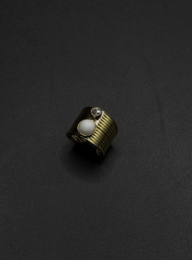 欧美风简约不规则四边形时尚戒指女R101153