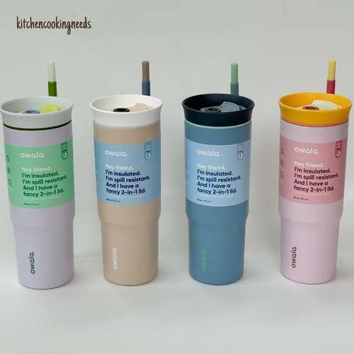 Owala Tumbler 40OZ large capacity stainlesssteel thermos mug - 图0