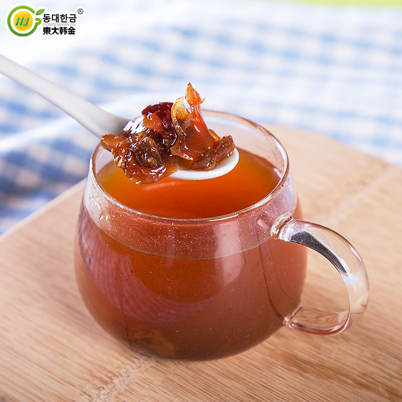 东大韩金旗舰店东大韩金蜂蜜柚子茶桂圆红枣茶1kg*2蜂蜜水果茶自制泡水喝冲饮品2