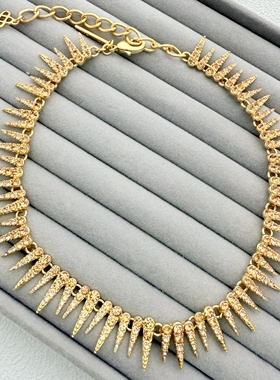 oscar复古做旧海胆项链