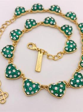 oscardelarenta树脂女满钻项链