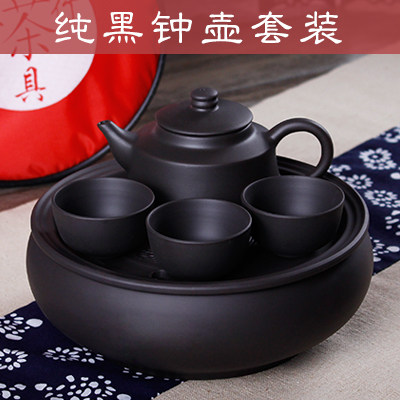 特价便携式紫砂功夫旅行茶具套装整套陶瓷户外车载旅游小茶盘茶壶 - 图0