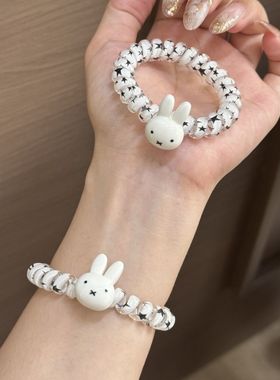 小众简约可爱米菲兔电话线发圈