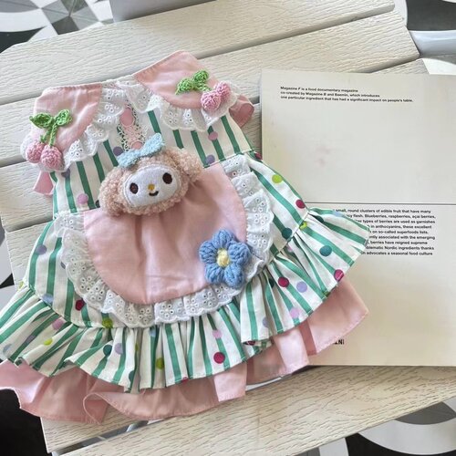 宠物衣服狗狗猫咪春夏季薄款 卡通动漫美乐蒂洛丽塔公主裙 - 图0