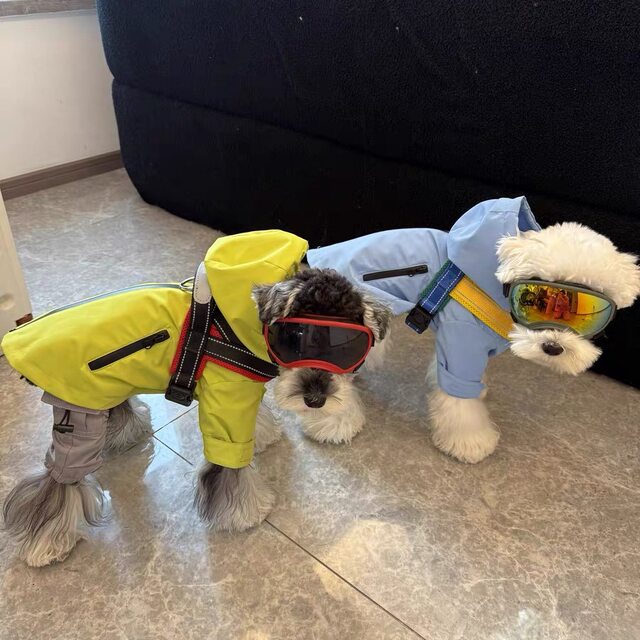 Dog Clothes Waterproof Jacket Schnauzer Bichon Teddy Shiba Inu West Highland Pet Clothing Raincoat