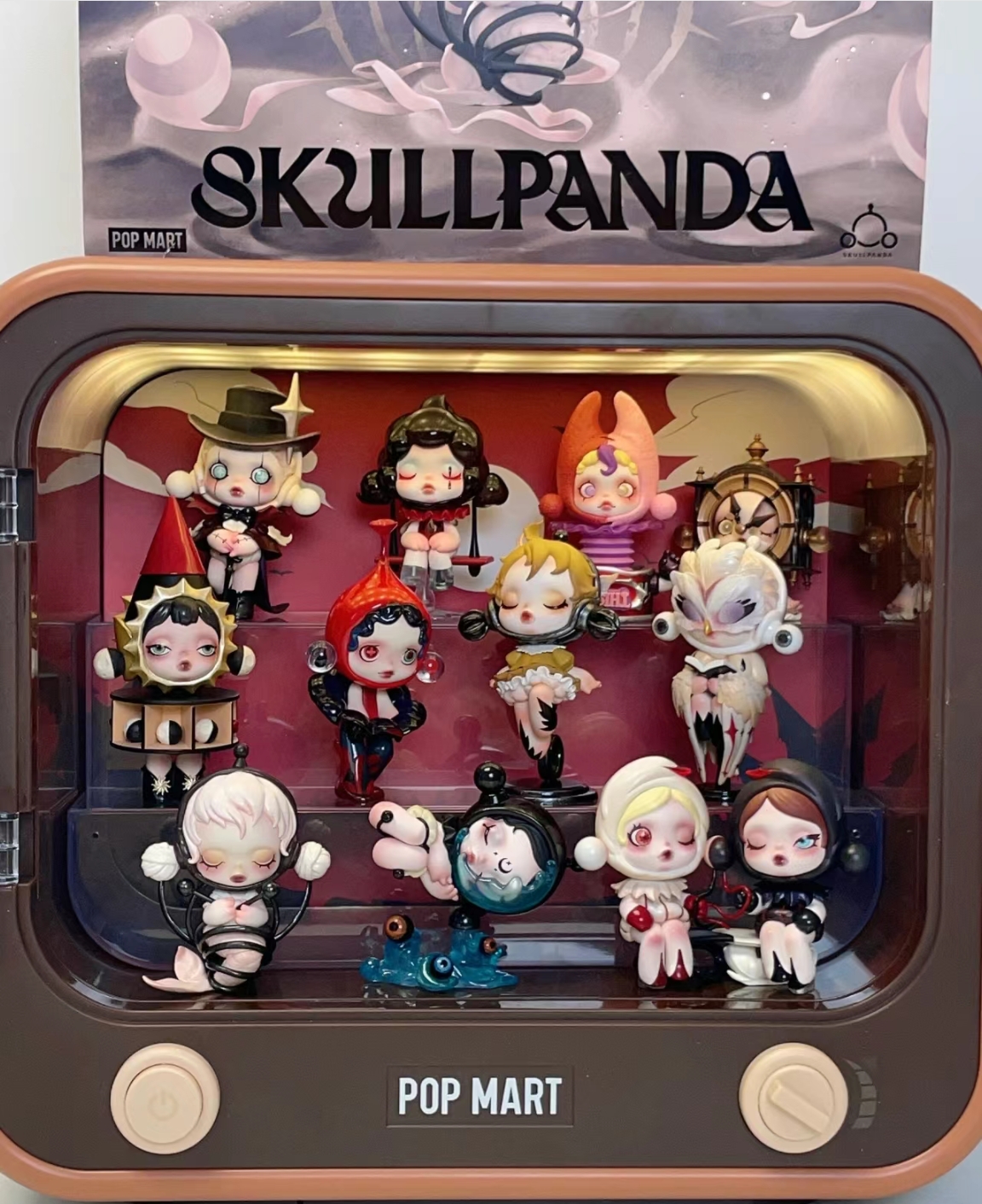 POPMART泡泡玛特SKULLPANDA漫相集盲盒SP12手办玩具情人节礼物 - 图0