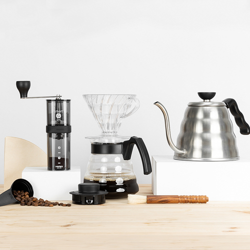 HARIO日本手冲咖啡套装V60滤杯手冲咖啡壶磨豆机咖啡器具入门露营