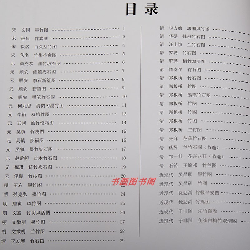 历代名家高清图 竹子精选画集 国画 工笔画写意竹子教材作品欣赏