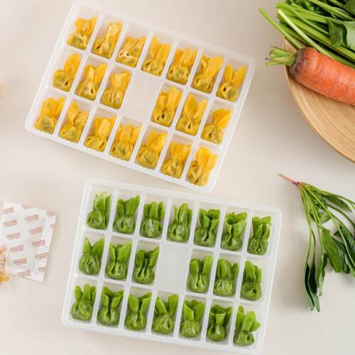 妙维根减盐版纯素大馄饨小馄饨彩色彩色馄饨早餐荠菜馄饨素云吞素 - 图0