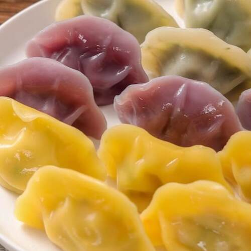 纯素妙维根素饺子荠菜纯净素即冷速冻水饺早餐家用菌菇玉米素水饺 - 图0