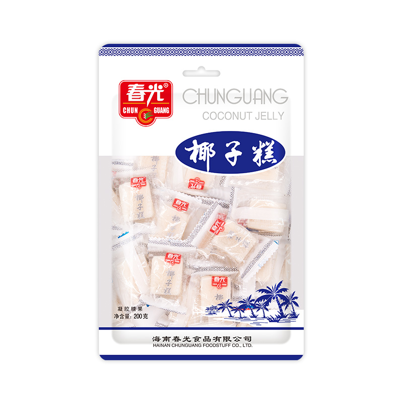 春光食品 海南特产年货糖果零食200g×3袋装椰子糕东郊椰林不粘牙 - 图3