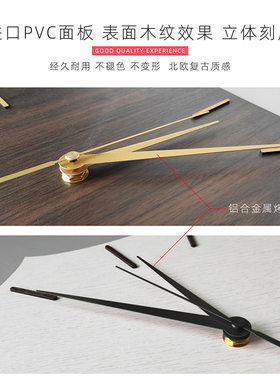 北欧多边形创意挂钟时尚简约异形