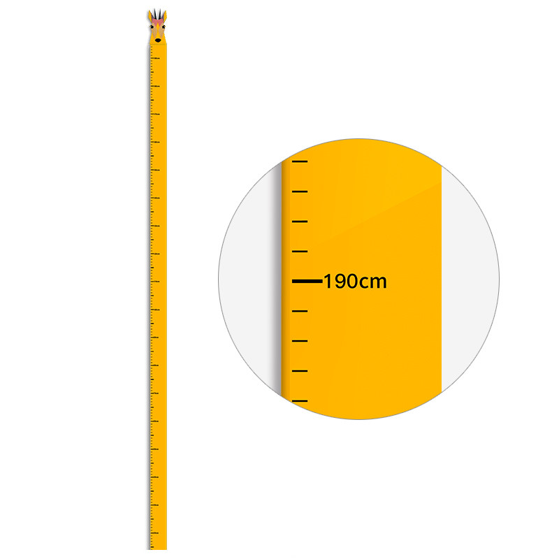 创意卡通身高贴3D立体亚克力墙贴现代简约量身高尺贴画自粘可移除,淘宝优惠券,粉丝福利购,淘宝优惠卷