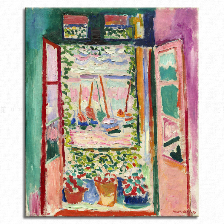 开着的窗户 Henri Matisse 马蒂斯装饰画 艺术画野兽派电表箱画 - 图3