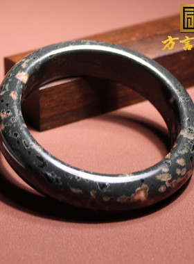 方言梅花玉宽版正装手镯子女款