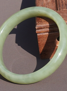 方言和田玉新疆且末青黄口料手镯