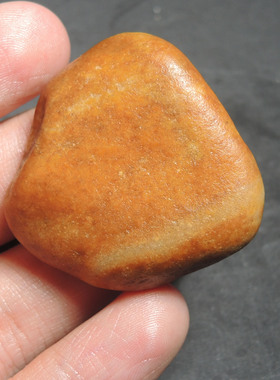 方言品牌和田玉佩戴级唐河料黄沁皮原生黄玉精美原石玩料R2