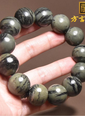 方言手串和田玉高脂青海料