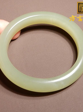 方言青海老坑料冰底晴水色手镯