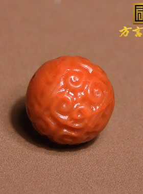 方言俏雕回纹珠吊坠配饰