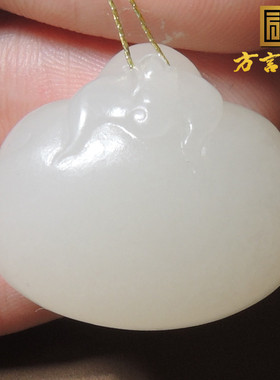 炸锅了！方言和田玉精品罕见珍品佩戴级青海料白玉佛公吊坠挂件S