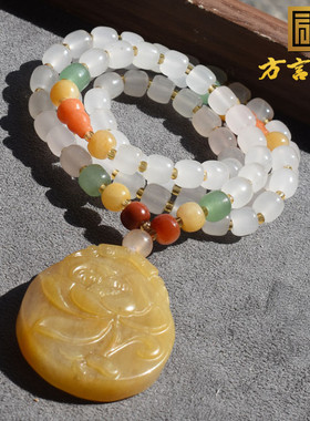克拉玛依乌尔禾金丝玉多宝吊坠