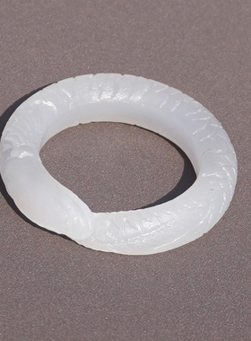 方言和田玉青海老坑料烟紫色戒指