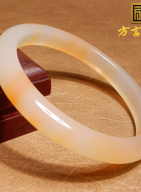 天然冰种锦鲤红玉髓玛瑙60mm手镯