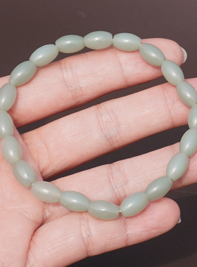 方言和田玉新疆且末蓝调米珠手串