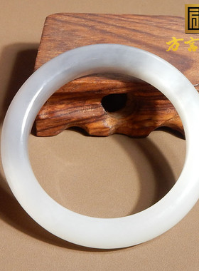 美美哒青海烟紫半山水正圈女神镯