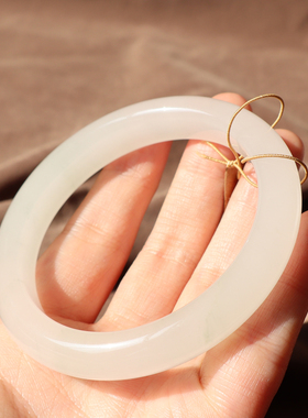 金丝玉天山翠高冰飘雪翠56mm手镯