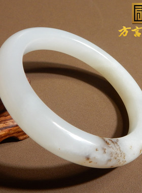 方言手镯女和田玉桂花糕手饰