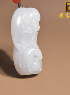 方言把件和田玉无结构高冰青海料