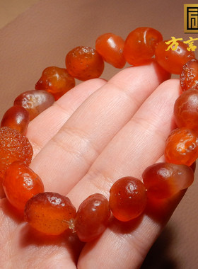 方言黑山红葡萄干玛瑙手串手链