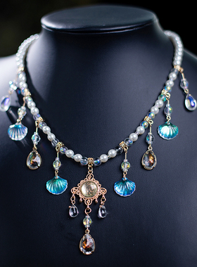 百搭项链古风珍珠唐风少女