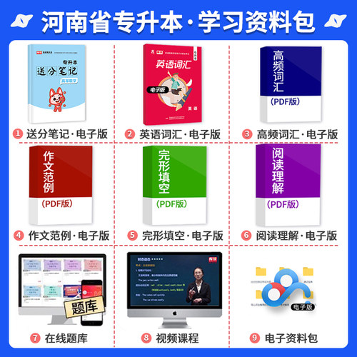 库课2027年河南专升本高等数学必刷2000题库高数教材同步训练试卷章节题习题集统招应届生在校生河南省天一专升本考试复习资料书 - 图0
