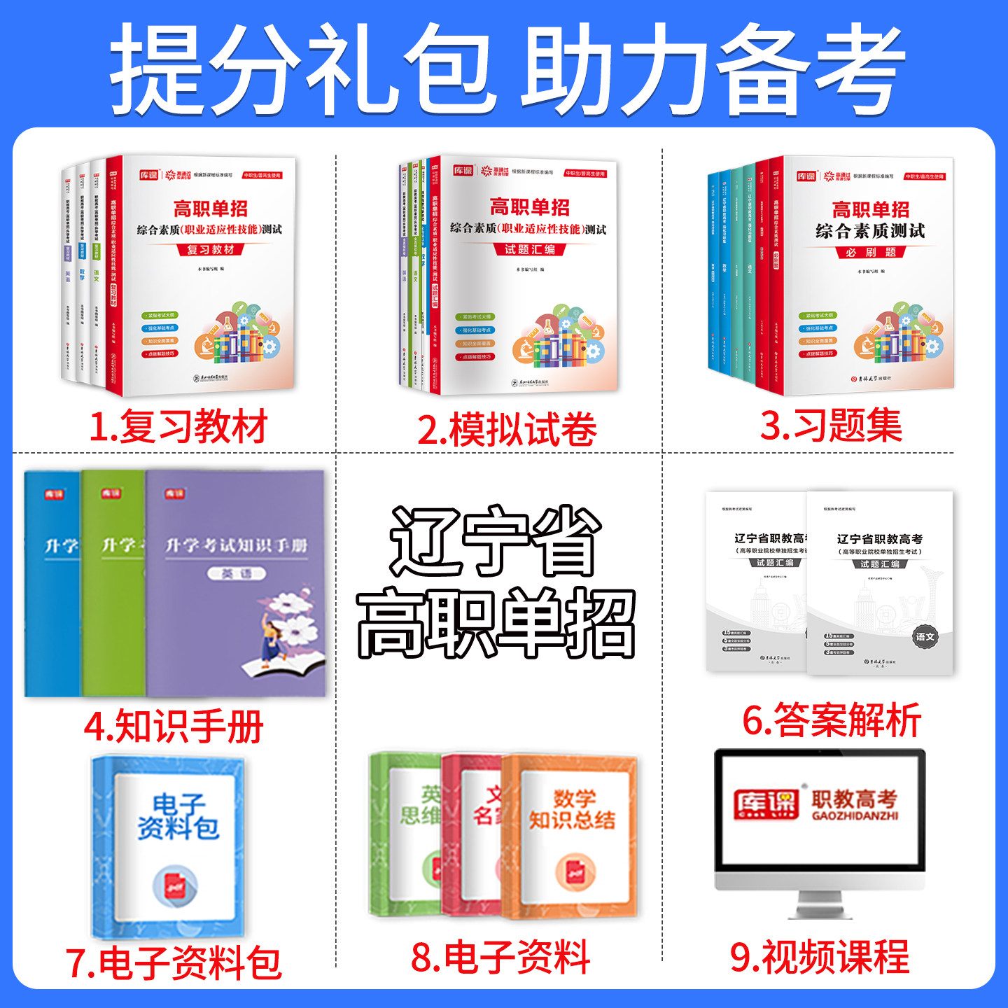 库课2026辽宁省高职单招考试总复习资料教材职教高考中职生对口升学职业适应性测试技能力语文数学英语真题模拟必刷题库面试综合,淘宝优惠券,粉丝福利购,淘宝优惠卷