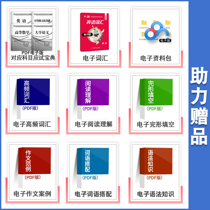 库课2025年山东专升本复习资料英语教材历年真题试卷必刷题山东省统招专升本大学英语词汇课本单词书语法书练习题复习资料视频网课 - 图0