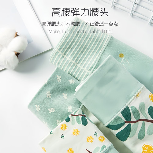 雅鹿女士内裤女纯棉中高腰少女学生可爱全棉裆大码抗菌三角短裤头 - 图1