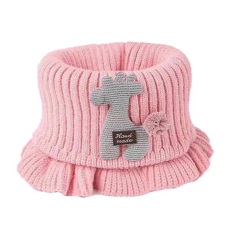 儿童围脖宝宝围脖脖子圈脖冬套针织保暖男女小孩围巾卡通花边手套,淘宝优惠券,粉丝福利购,淘宝优惠卷